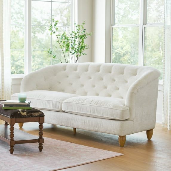 The Pioneer Woman Laurel Tufted Sofa Via Walmart.com