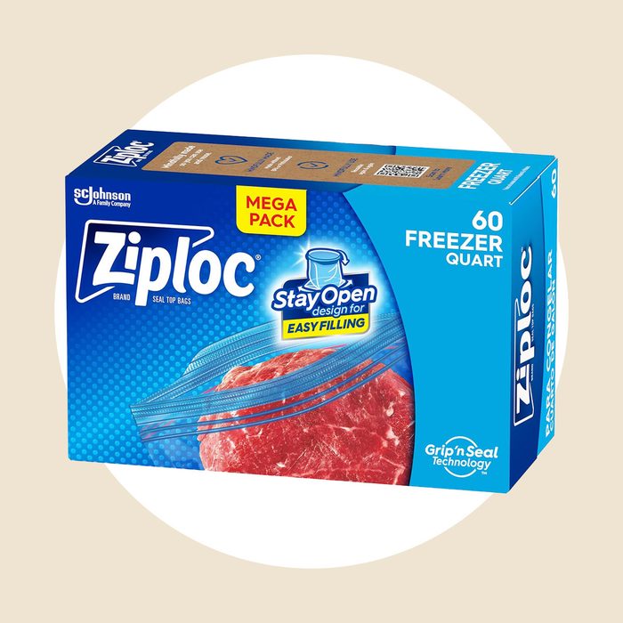 Ziploc Quart Food Storage Freezer Bags
