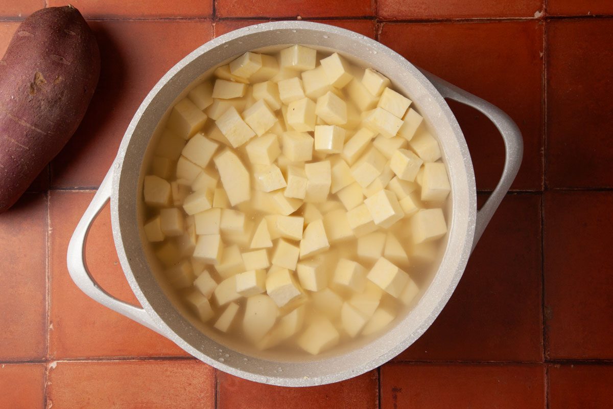 Mashed Japanese Sweet Potatoes