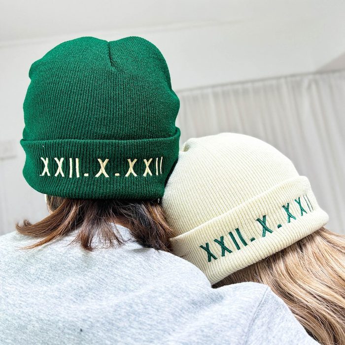 Custom Couples Beanie Hat Via Etsy.com