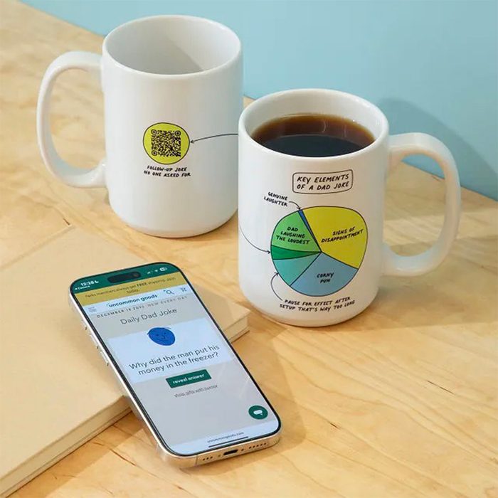 Dad Joke Every Day Interactive Qr Mug Via Uncommongoods.com