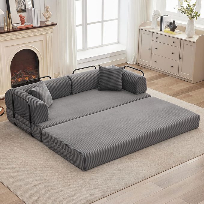 Garvee 2 In 1 Convertible Sleeper Sofa Bed Couch