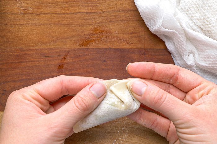 folding dumpling wrapper