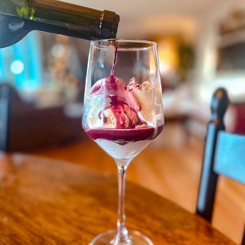 Treat Yourself With On Red Tuesday Viral Red Wine And Ice Cream